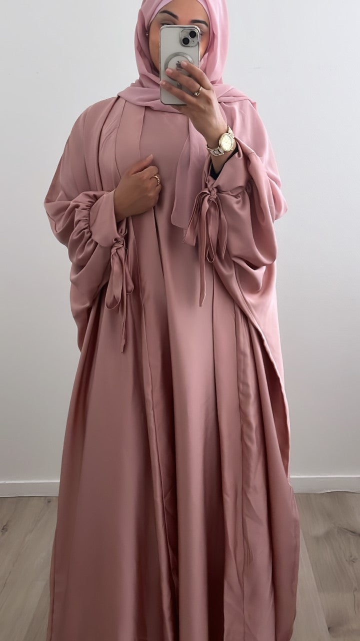 Ensemble satinée AÏDA rose